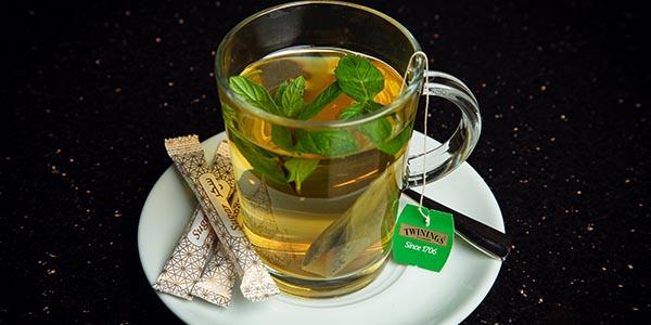 شاي اخضر بالنعناع | green tea with mint